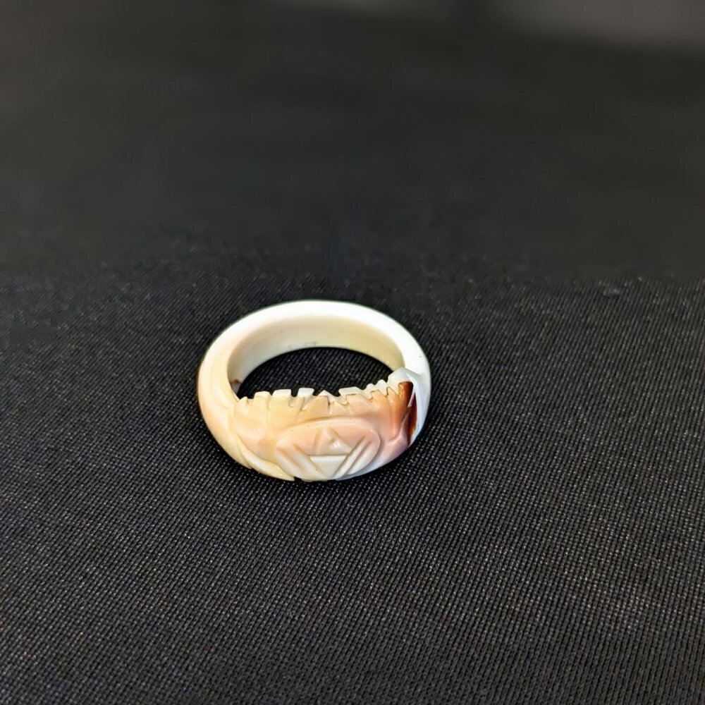 Hand-Carved Sea Shell Ring - Picture 10 of 13
